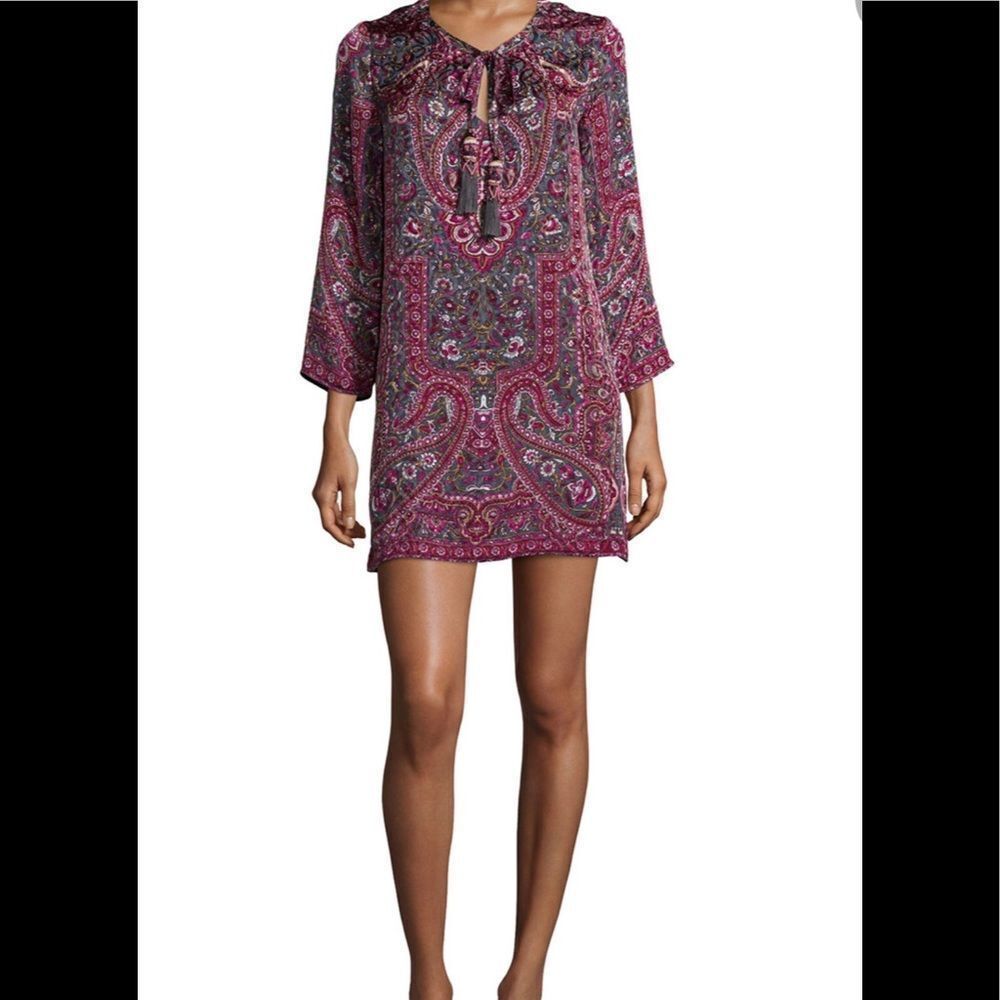 Calypso St Barth Printed Silk Mini Dress S